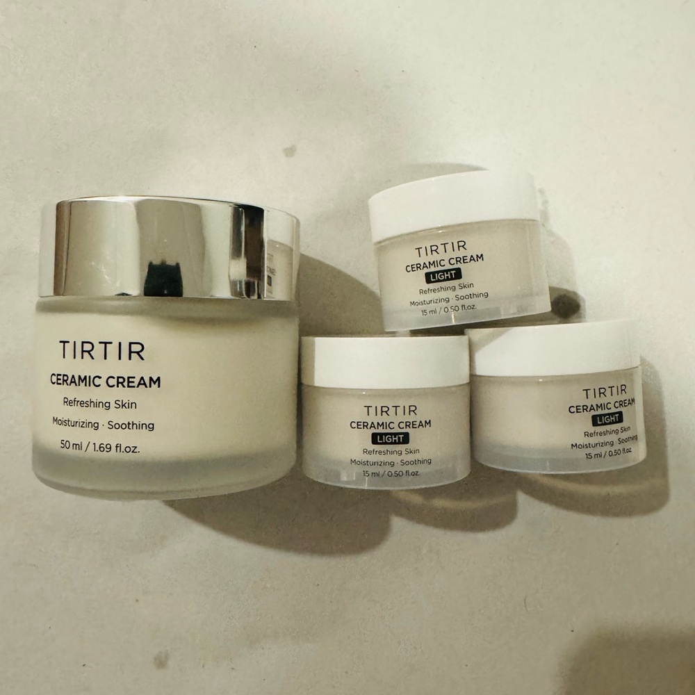 TIRTIR Ceramic Cream 50ml + 3 Ceramic Cream Light Minis K-Beauty Set